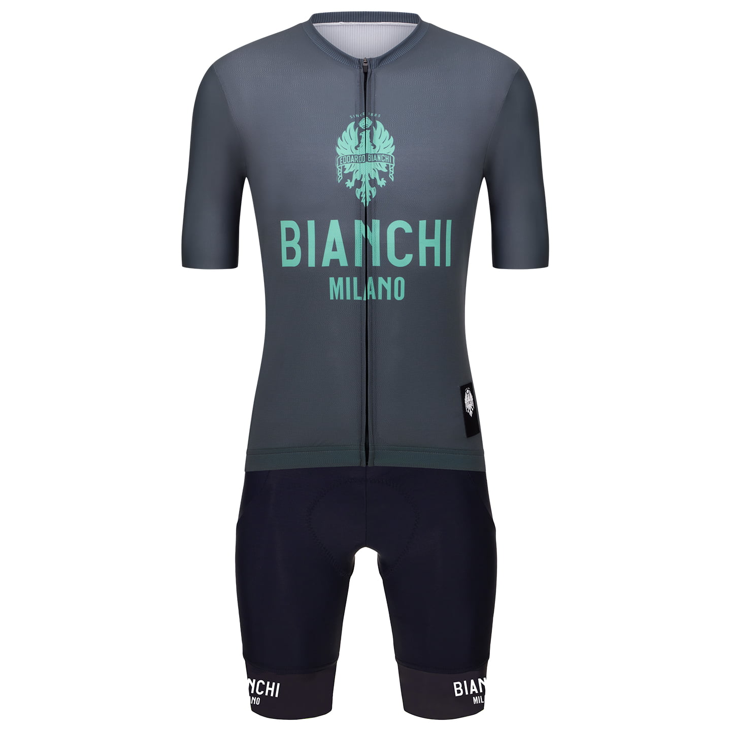 BIANCHI MILANO Classic Set (fietsshirt + fietsbroek) set (2 artikelen), voor