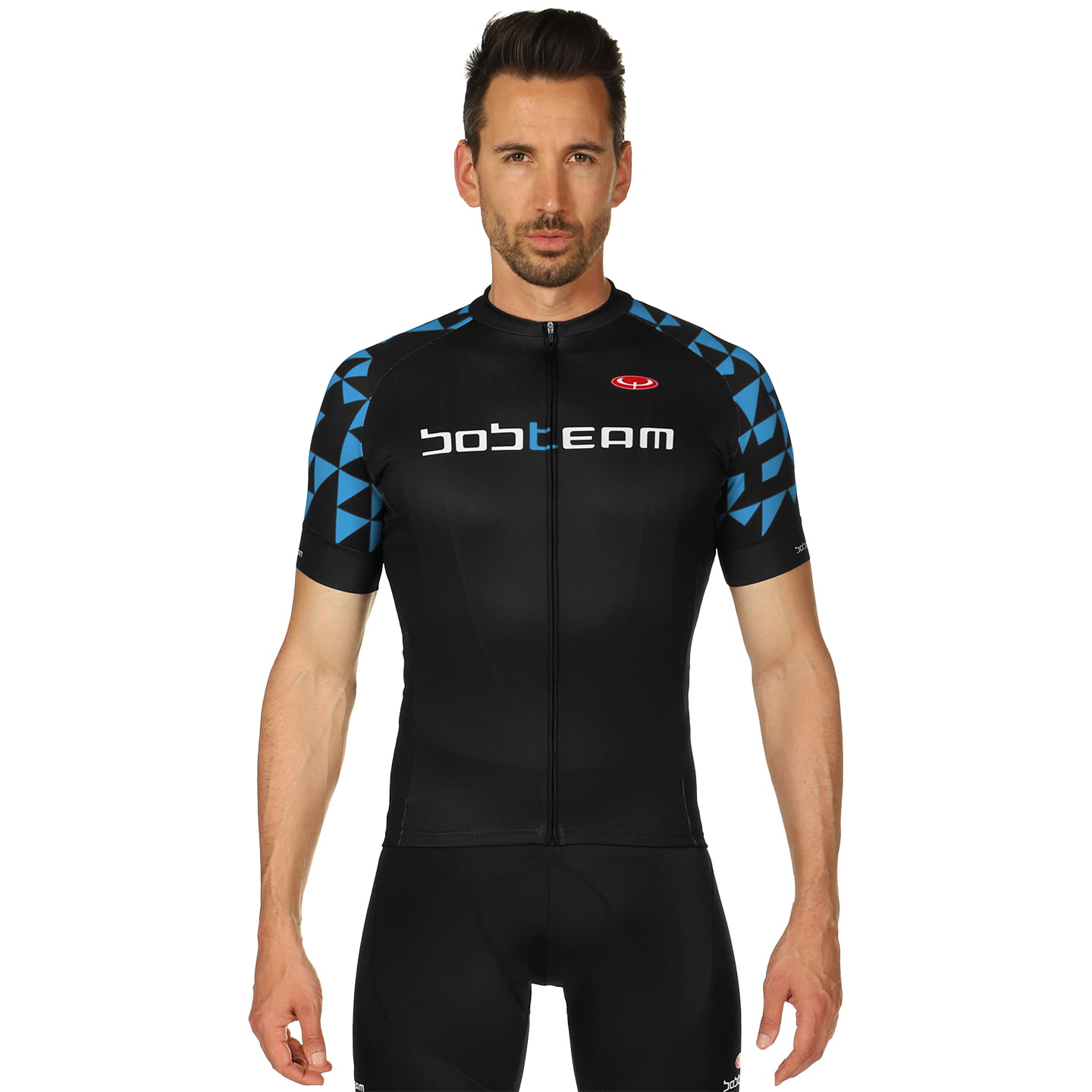 Wielershirt, BOBTEAM Shirt met korte mouwen Les Alpes fietsshirt met korte