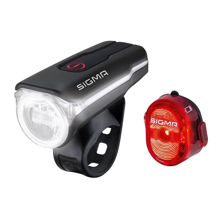 SIGMA AURA 60 USB LED/NUGGET II Lighting Set, Bicycle light, Bike accessories