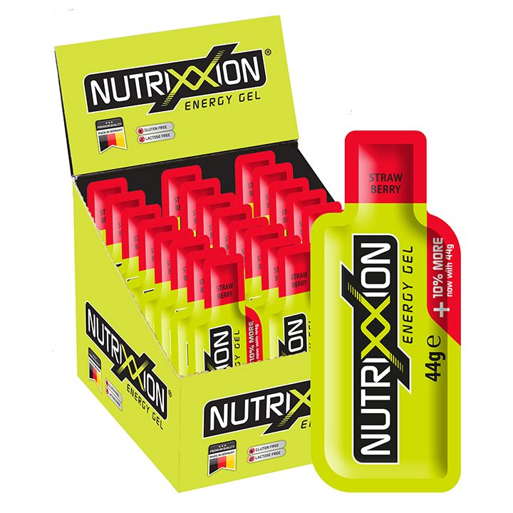 NUTRIXXION Strawberry. 24 pieces/box. Energy Gel, Sports food