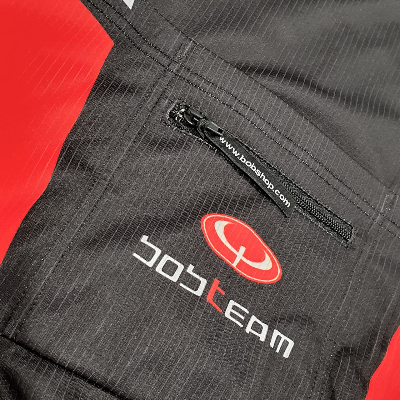 fietsshirt met lange mouwen Performance Line III, zwart-wit-rood
