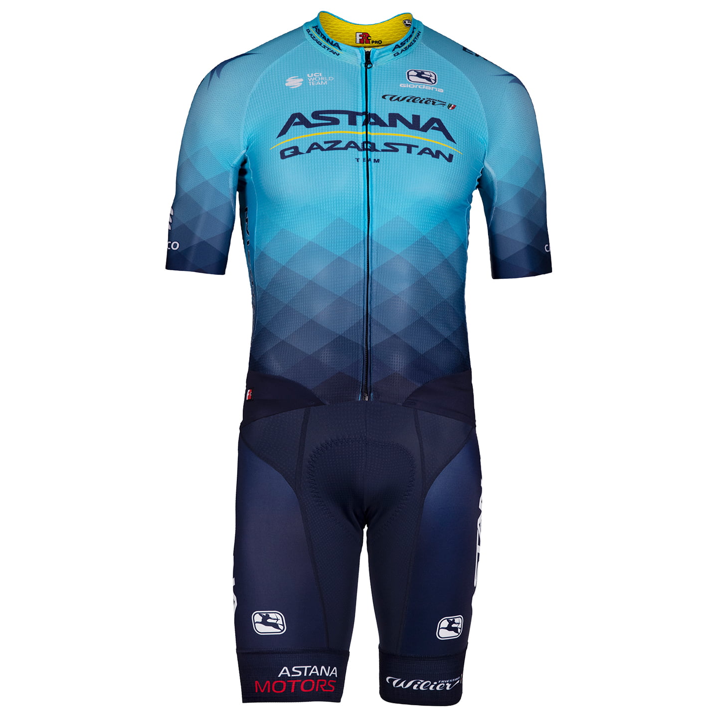 ASTANA QAZAQSTAN TEAM FRC 2022 Set (cycling jersey + cycling shorts) Set (2 pieces), for men, Cycling clothing
