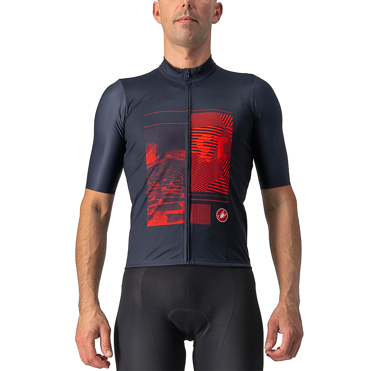 CASTELLI 13 Screen Short Sleeve Jersey Short Sleeve Jersey, for men, size M, Cycling jersey, Cycling clothing