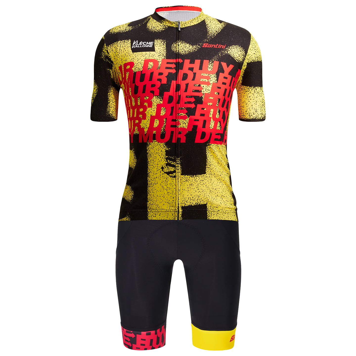 SANTINI La Fleche Wallonne 2023 Set (cycling jersey + cycling shorts) Set (2 pieces), for men, Cycling clothing