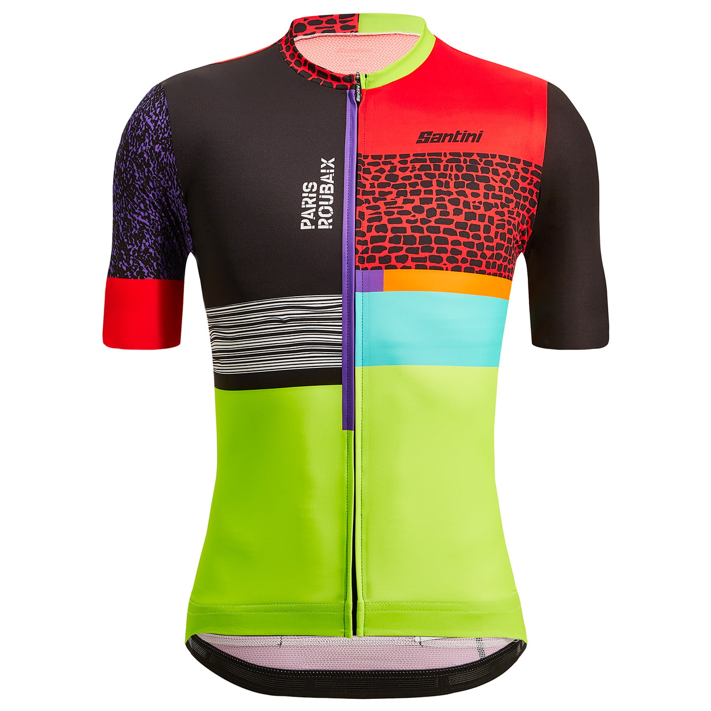 SANTINI Paris-Roubaix Forgers des Heroes 2023 Short Sleeve Jersey, for men, size 2XL, Cycle shirt, Bike gear