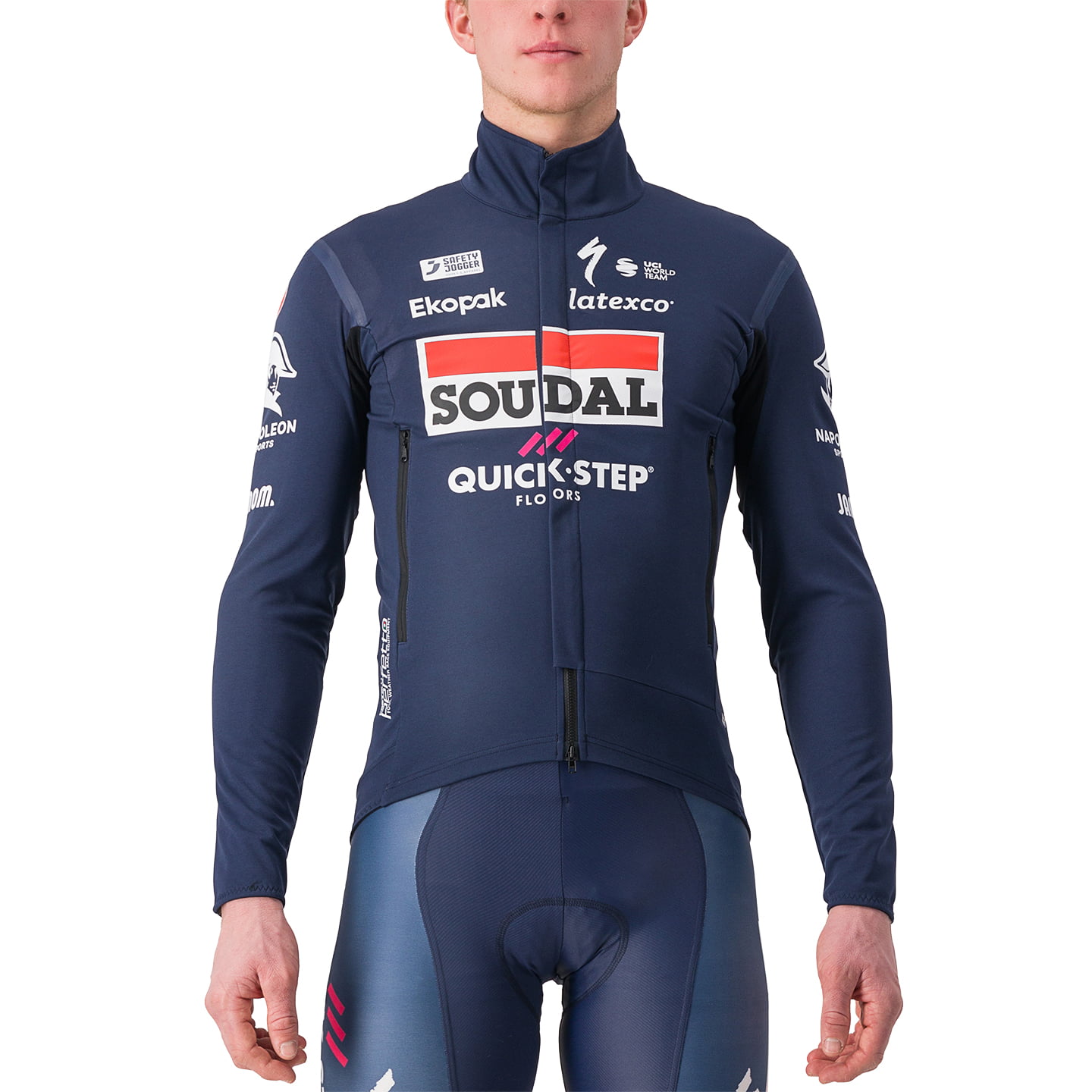 SOUDAL QUICK-STEP Perfetto RoS 2 2023 Light Jacket, for men, size 2XL, MTB jacket, Cycling gear