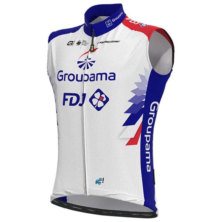 GROUPAMA FDJ Wind Vest 2021, for men, size S, Cycling vest, Cycling clothing