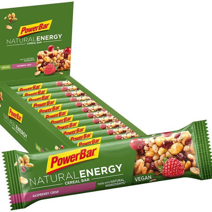 POWERBAR Natural Energy Cereal Bars Raspberry Crisp, 18 units/box Bar, Sports food
