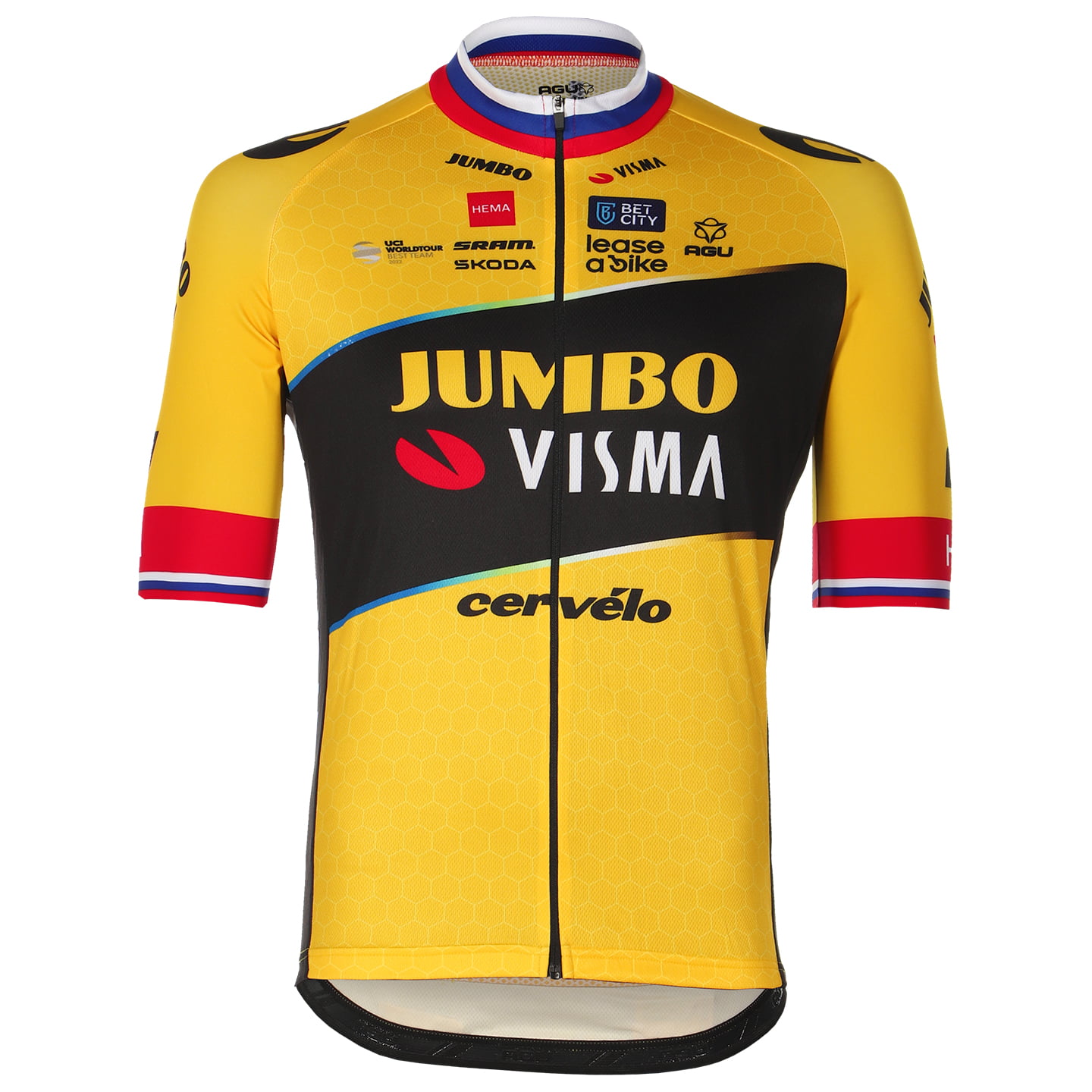 TEAM JUMBO-VISMA Primoz Roglic 2023 Short Sleeve Jersey, for men, size XL, Bike Jersey, Cycle gear