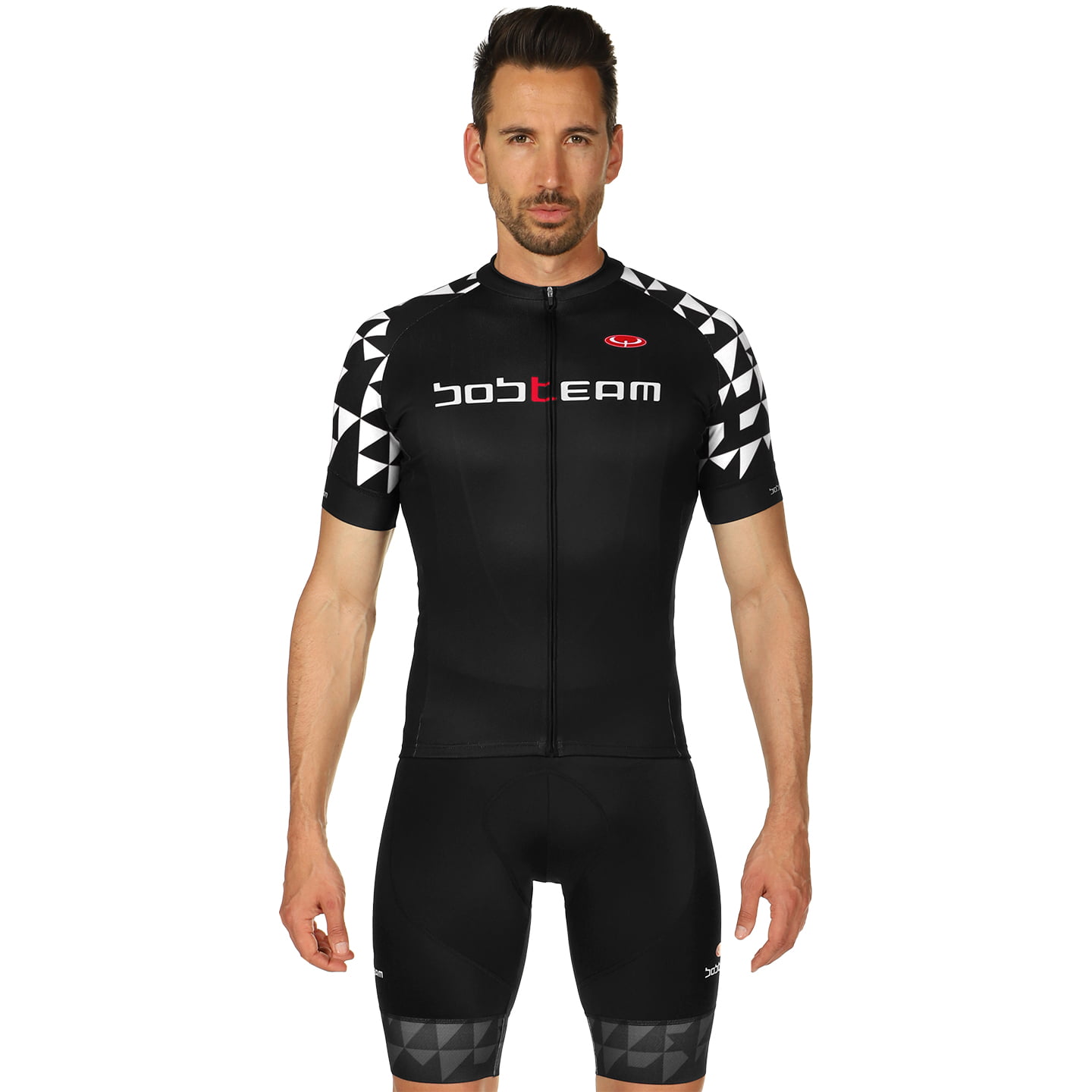 BOBTEAM Les Alpes Set (fietsshirt + fietsbroek) set (2 artikelen), voor heren