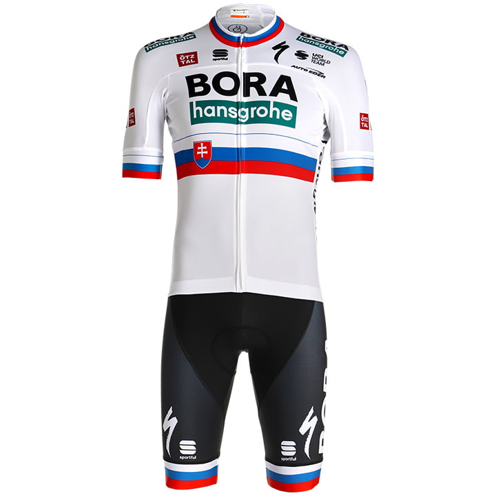 BORA-hansgrohe Slovakian Champion 2021 (cycling jersey + cycling shorts) Set (2 pieces, for men, Cycling clothing