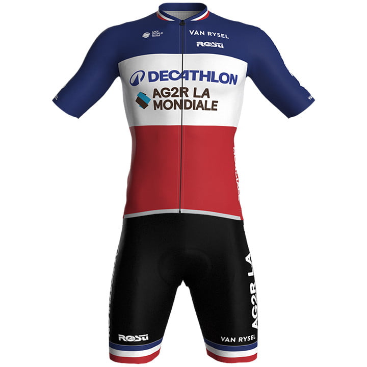 DECATHLON AG2R LA MONDIALE French Champion 24 Set 2 pieces red blue white