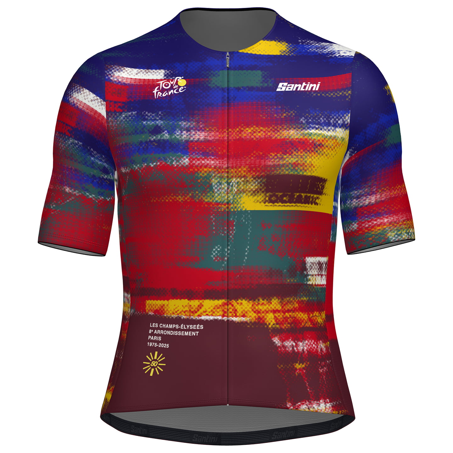 TOUR DE FRANCE Dash 2025 fietsshirt met korte mouwen, voor heren, Maat 2XL,