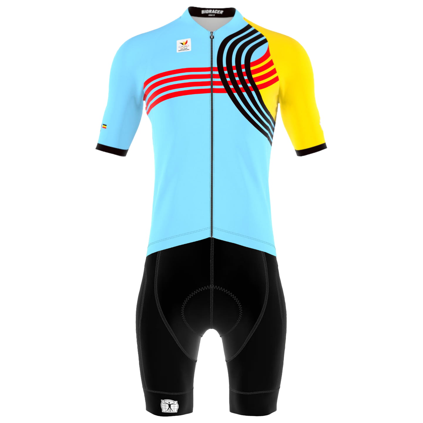 BELGISCH NATIONAAL TEAM Icon 2025 Set (fietsshirt + fietsbroek) set (2