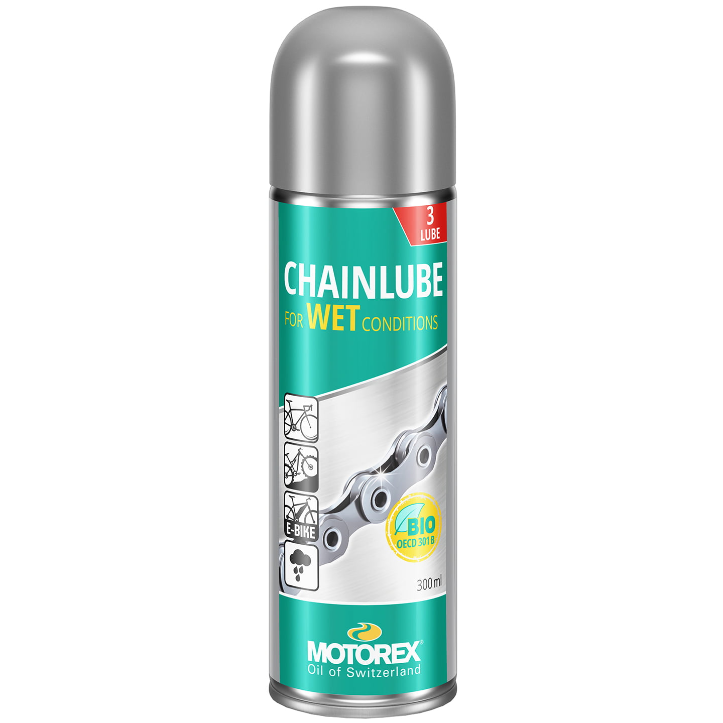 MOTOREX Kettingolie WET CONDITIONS 300ml, Fietsaccessoires