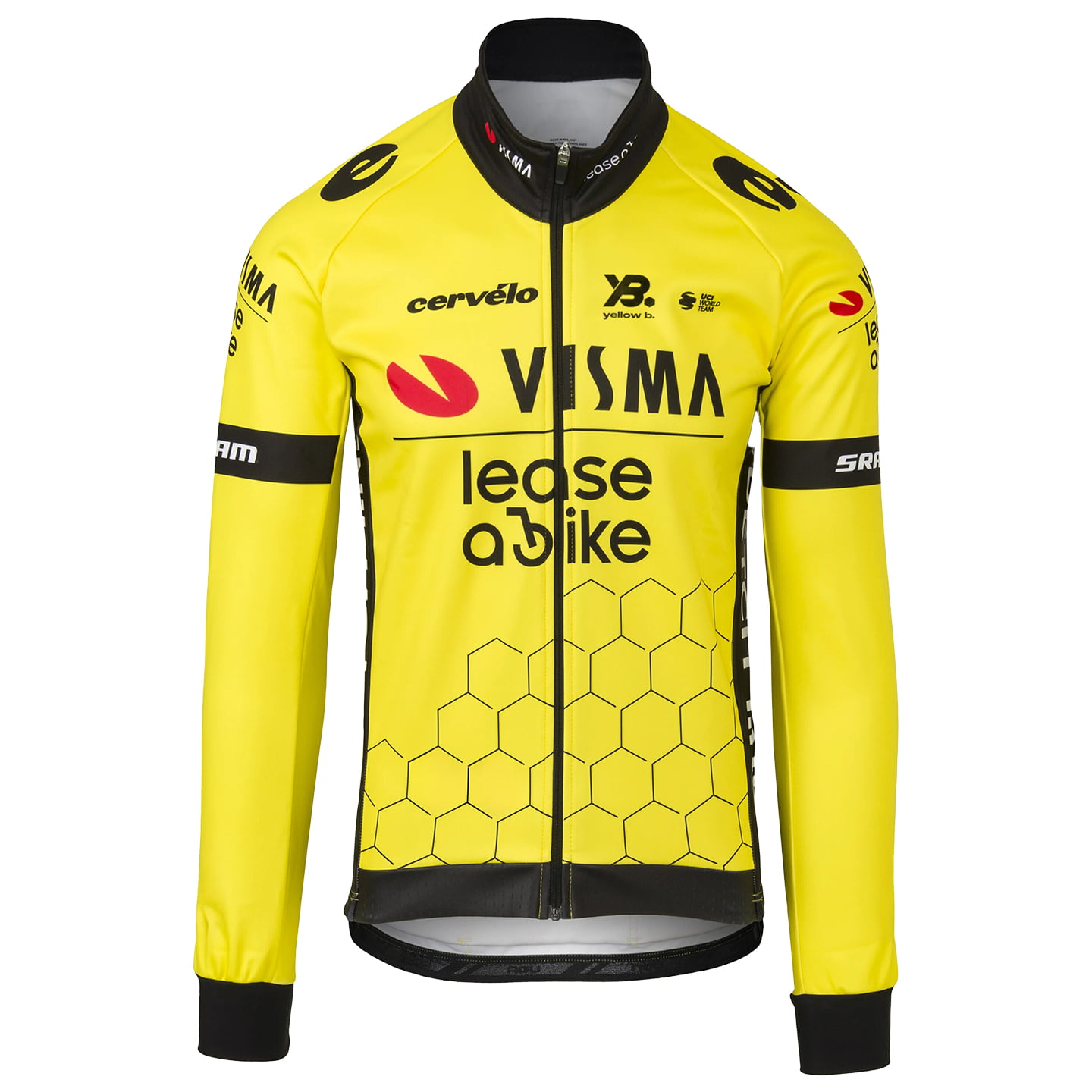 TEAM VISMA LEASE A BIKE Winterjack 2025 Thermojack, voor heren, Maat L,