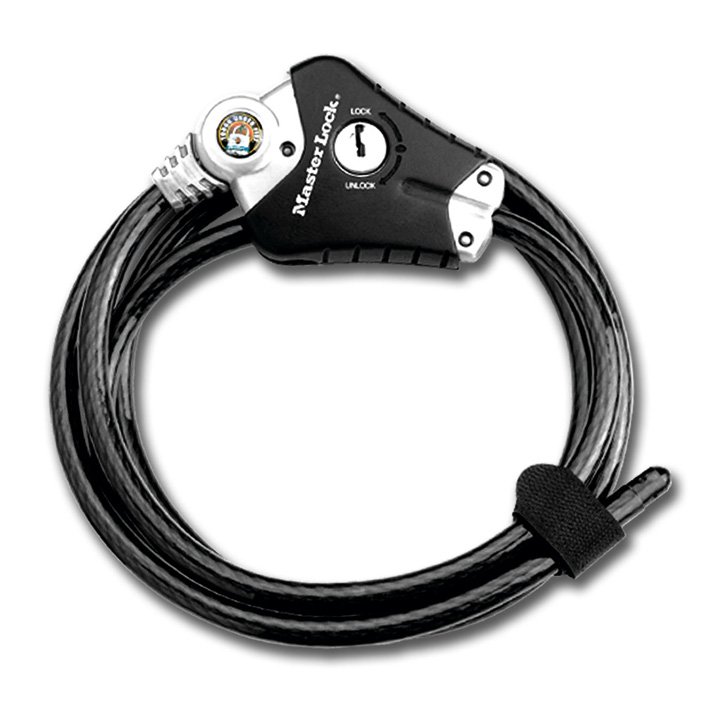 MASTER LOCK Python 8428 zwart kabelslot, Fietsaccessoires