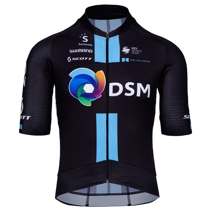 TEAM DSM Aero 2021 Short Sleeve Jersey, for men, size 2XL, Cycle shirt, Bike gear