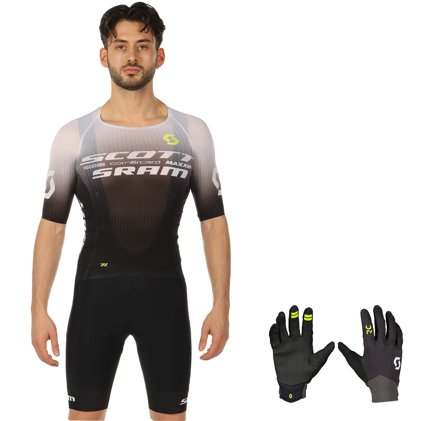(3Teile) SCOTT SRAM Race 2024 Maxi-Set (3 stukken), voor heren, Fietskleding