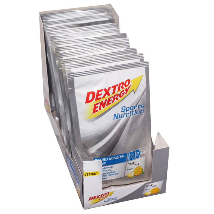 DEXTRO ENERGY Carbo Mineral Drink Fruit Mix 12 zakjes/doos drank, Sportdrank, Pr