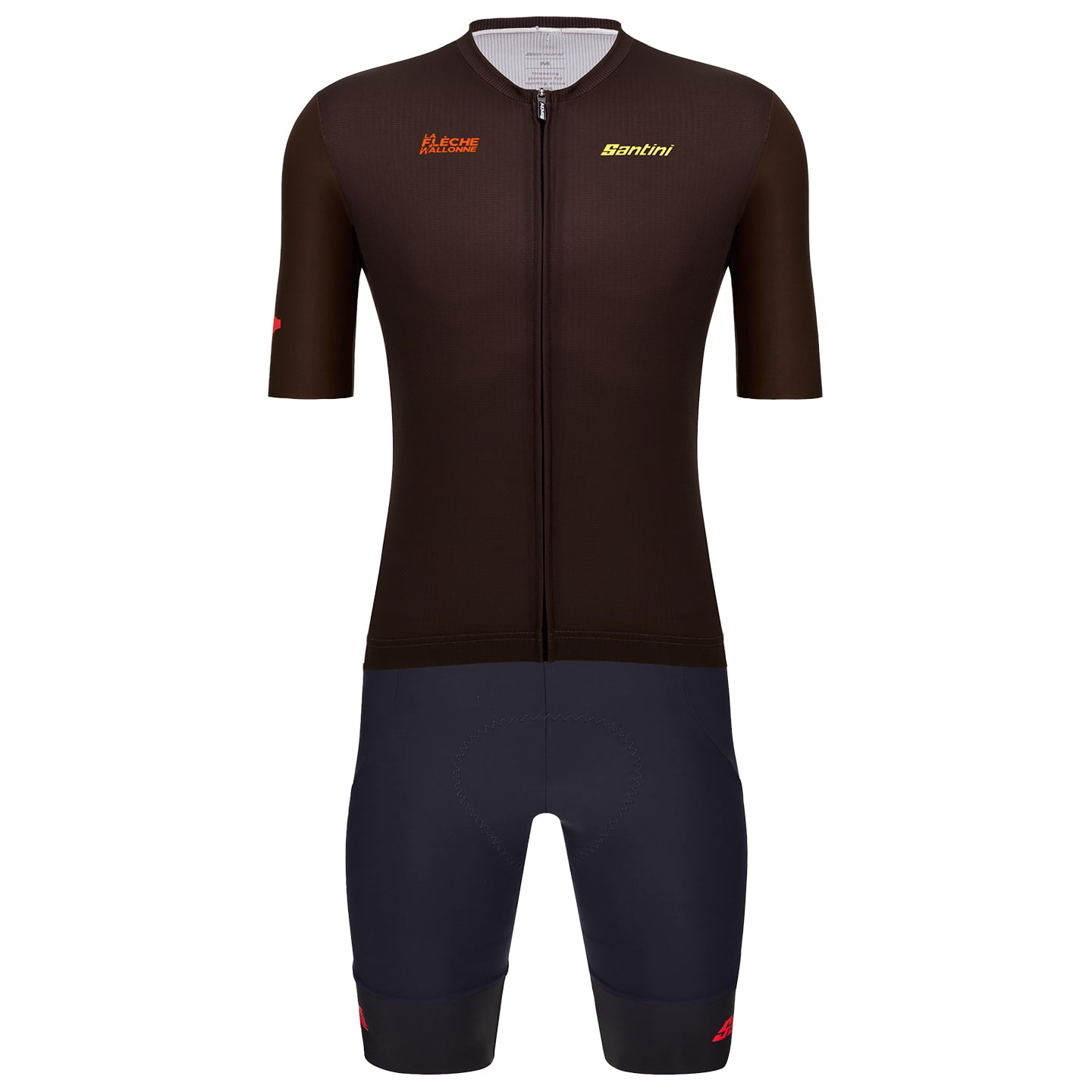 SANTINI Flèche Wallone 2024 Set (fietsshirt + fietsbroek) set (2 artikelen),