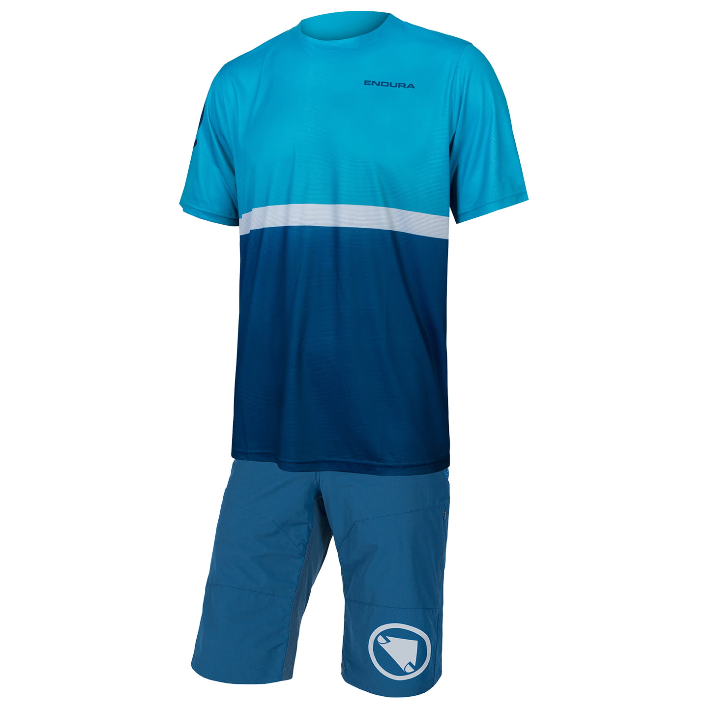 ENDURA Singletrack Core II Set (fietsshirt + fietsbroek) set (2 artikelen), voor