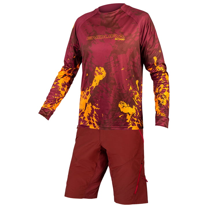 ENDURA MT500 Animo Set (fietsshirt + fietsbroek) set (2 artikelen), voor heren