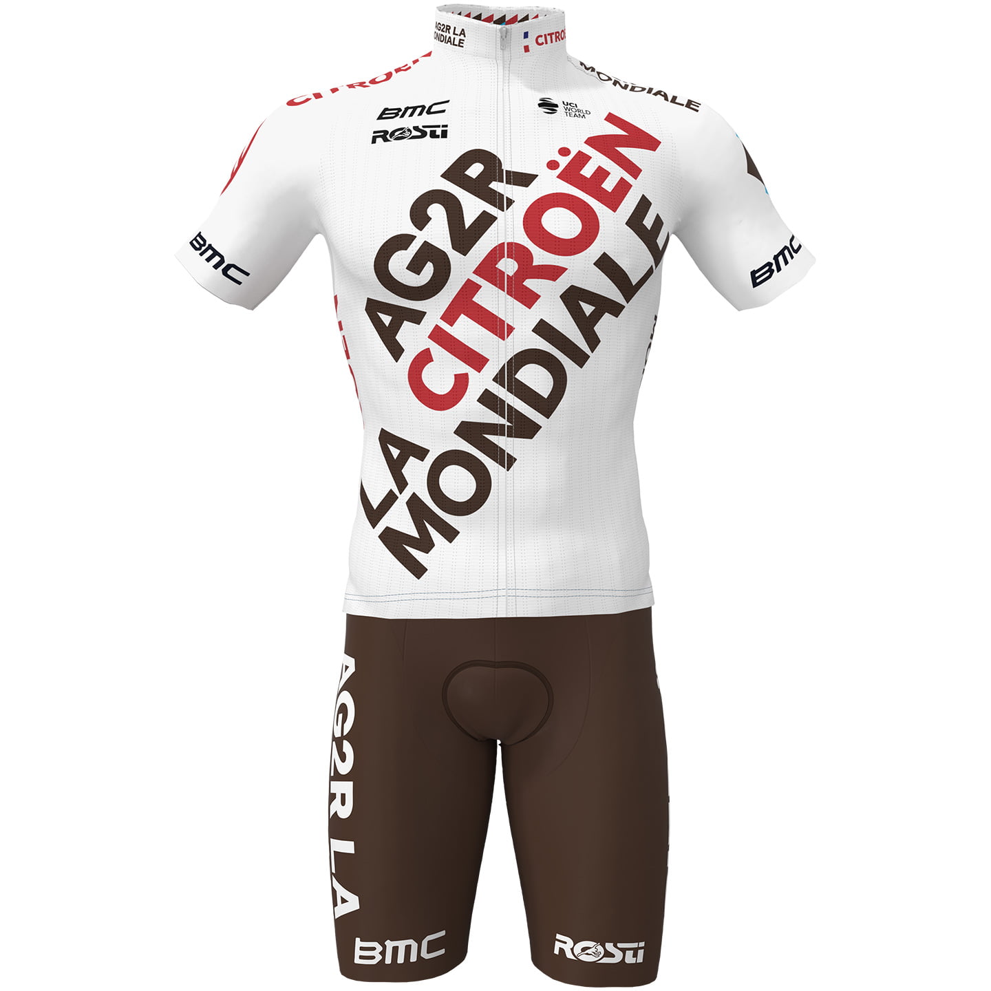 AG2R Citroen Team 2023 Set (cycling jersey + cycling shorts) Set (2 pieces), for men, Cycling clothing