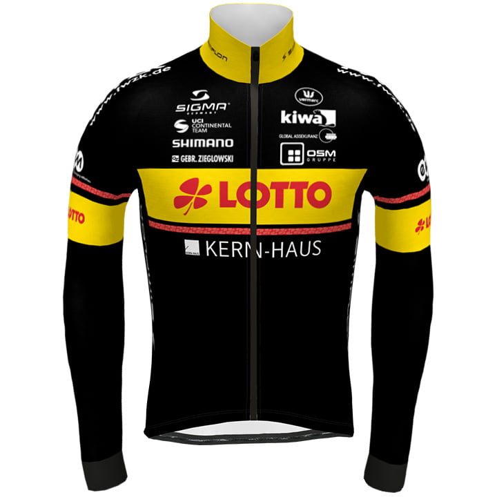 TEAM LOTTO - KERNHAUS Winter Jacket 2021 Thermal Jacket, for men, size L, Cycle jacket, Cycle gear