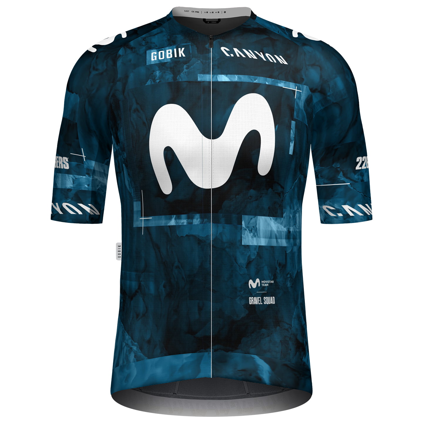 Gobik MOVISTAR TEAM GRAVEL SQUAD 2025 fietsshirt met korte mouwen, voor heren