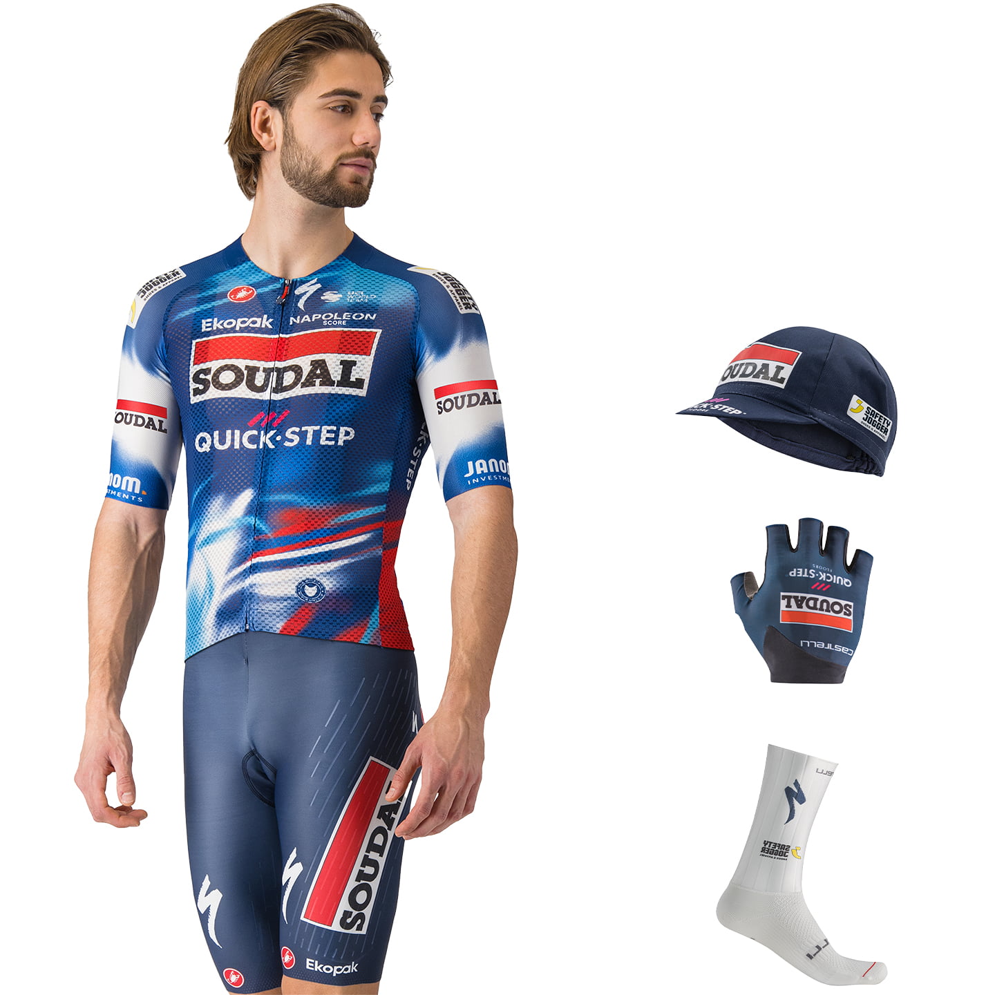 SOUDAL QUICK-STEP Race 2025 Maxi-Set (5 stukken) maxiset (5 artikelen), voor