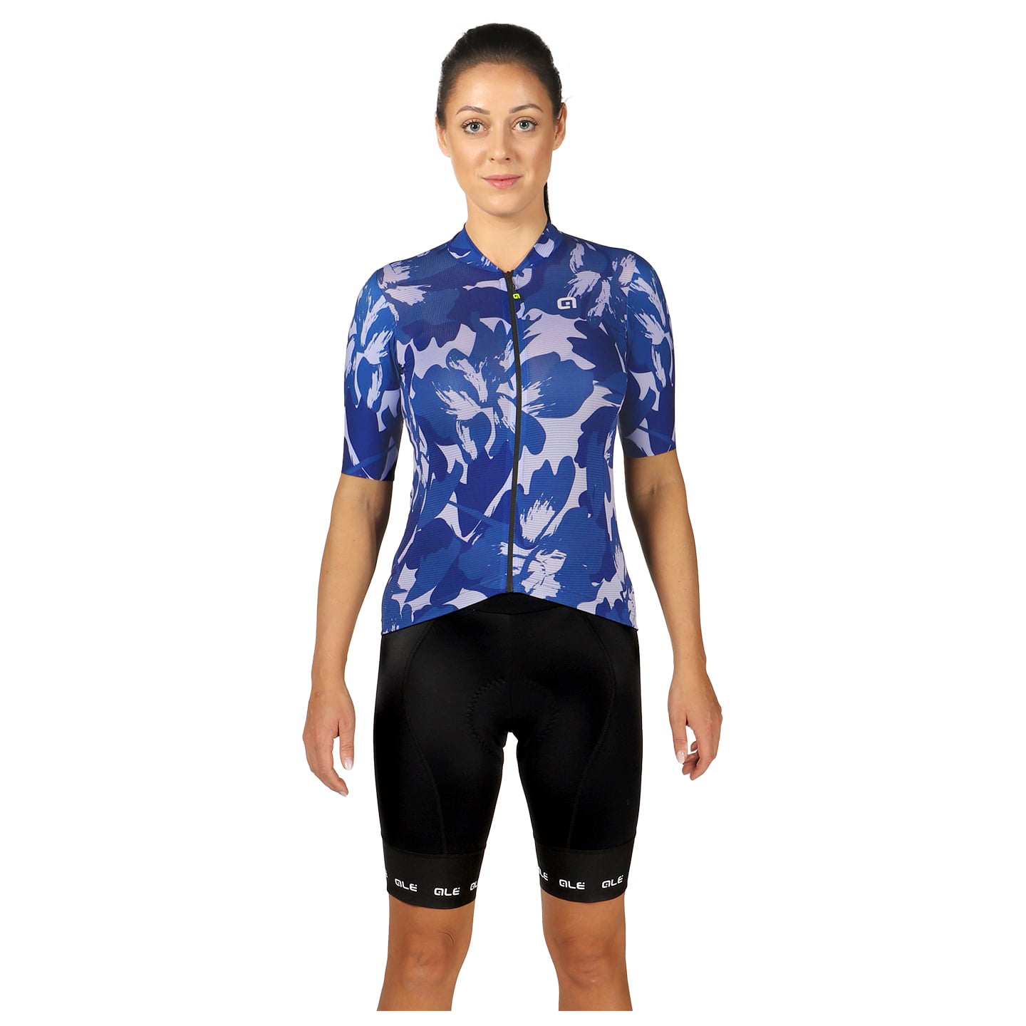 ALÉ Flower Dames set (fietsshirt + fietsbroek) dames set (2 artikelen),