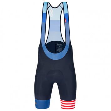Pantaloncino con bretelle LA VUELTA 1791m 2021 SANTINI Pantaloncino con bretelle LA VUELTA 1791m 2021