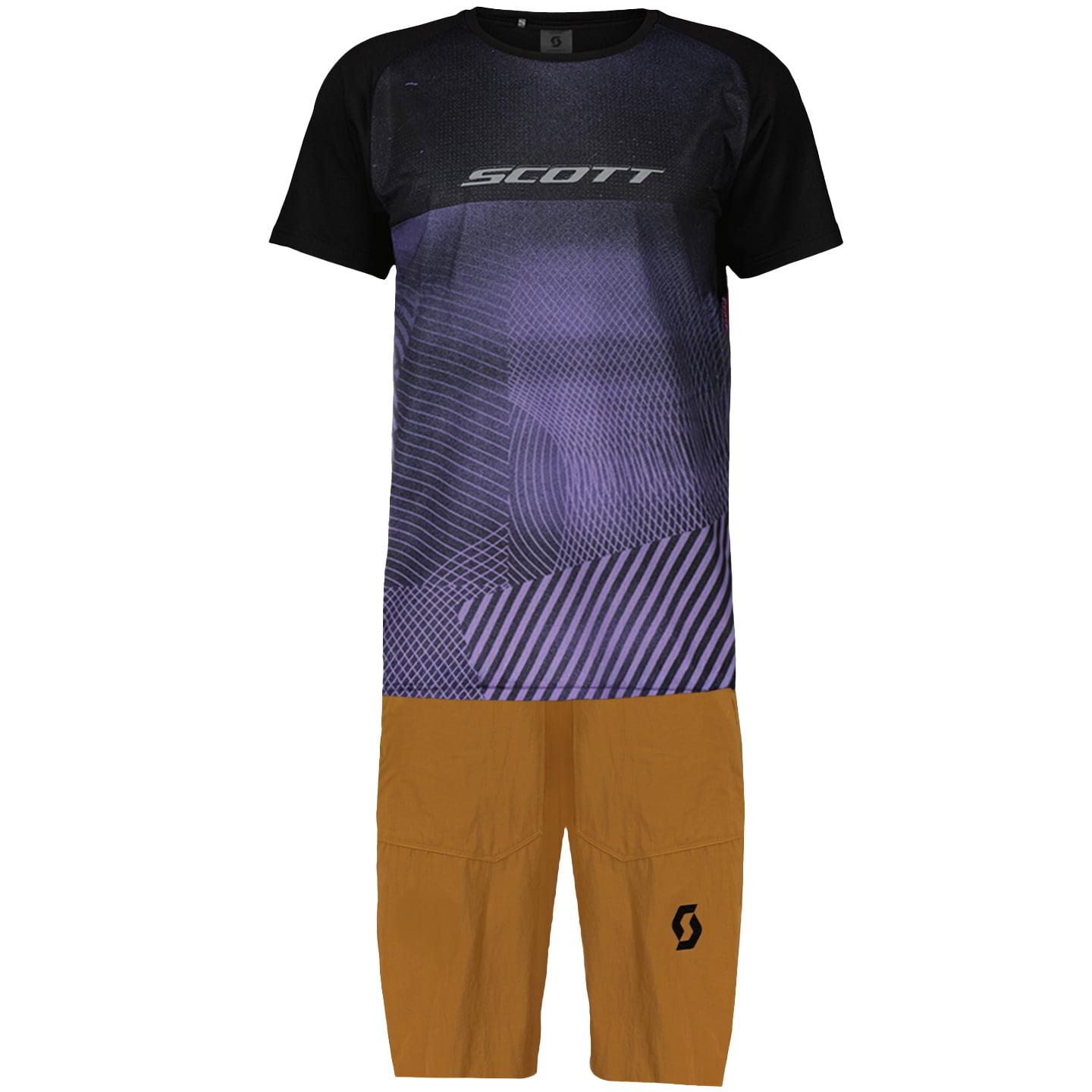 SCOTT Trail Tuned Set (fietsshirt + fietsbroek) set (2 artikelen), voor heren