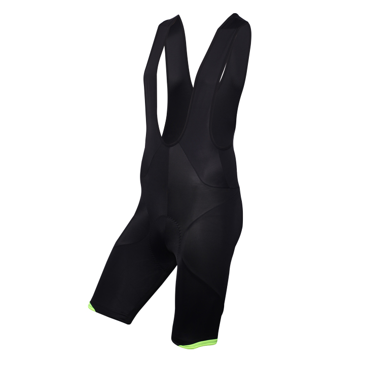 SANTINI korte broek met bretels Active zwart korte koersbroek, voor heren, Maat