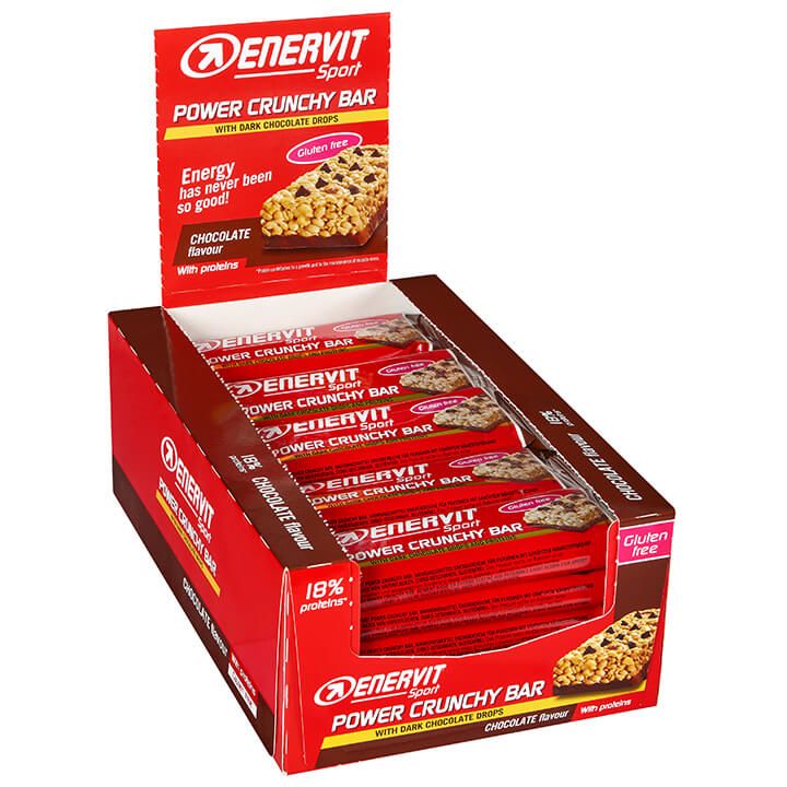 ENERVIT Sport Reep Power Crunchy Bar Choco reep, Energierepen, Prestatievoeding