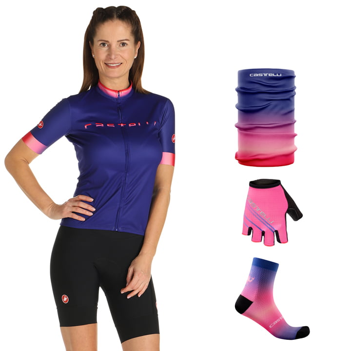 CASTELLI Gradient Dames Maxi-Set (5 stukken) maxiset (5 artikelen), Wielerkledin
