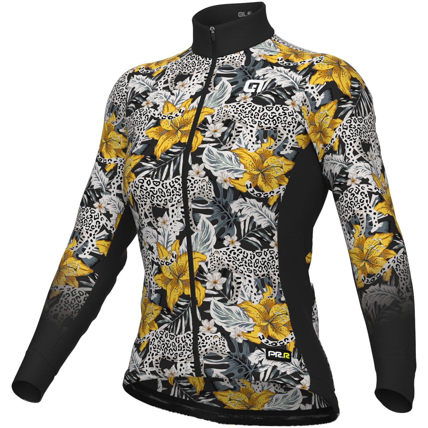 ALE Hibiscus Women’s Long Sleeve Jersey Women’s Long Sleeve Jersey, size S, Cycling jersey, Cycle gear