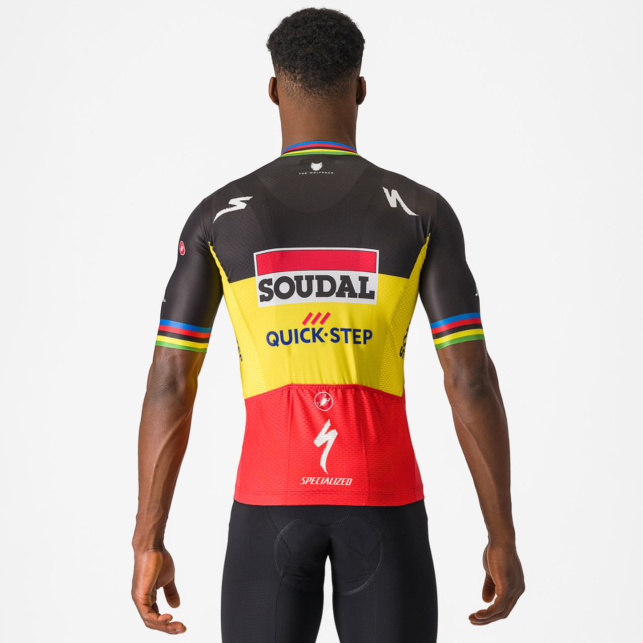 SOUDAL QUICK-STEP Short Sleeve Jersey Belgian Champion 2024