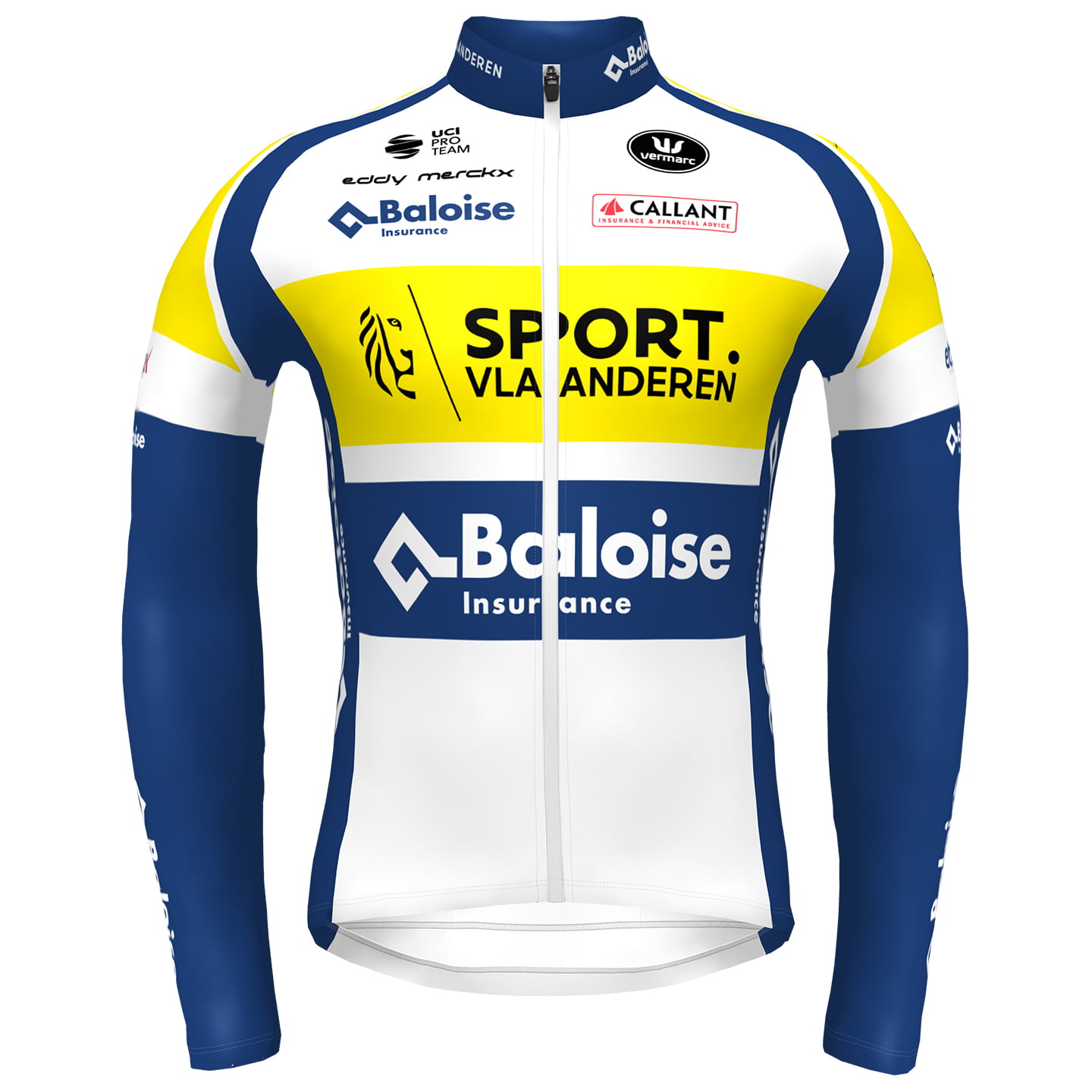 SPORT VLAANDEREN-BALOISE 2022 Long Sleeve Jersey, for men, size M, Cycle jersey, Cycling clothing