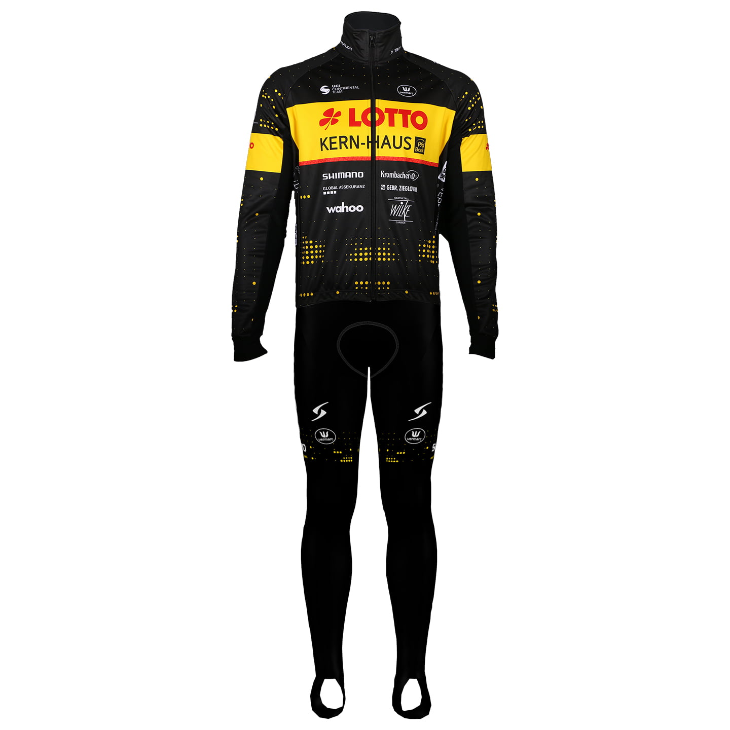 LOTTO-KERNHAUS 2024 Set (winter fietsjack + lange koersbroek) set (2 artikelen),