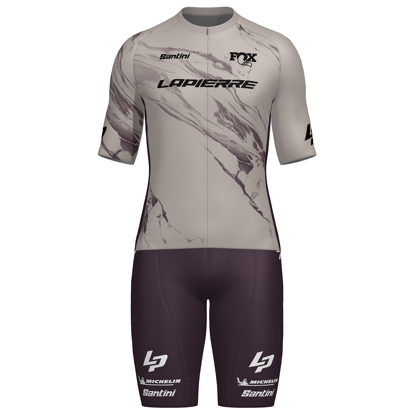 LAPIERRE RACING UNIT TEAM 2025 Set (fietsshirt + fietsbroek) set (2 artikelen),