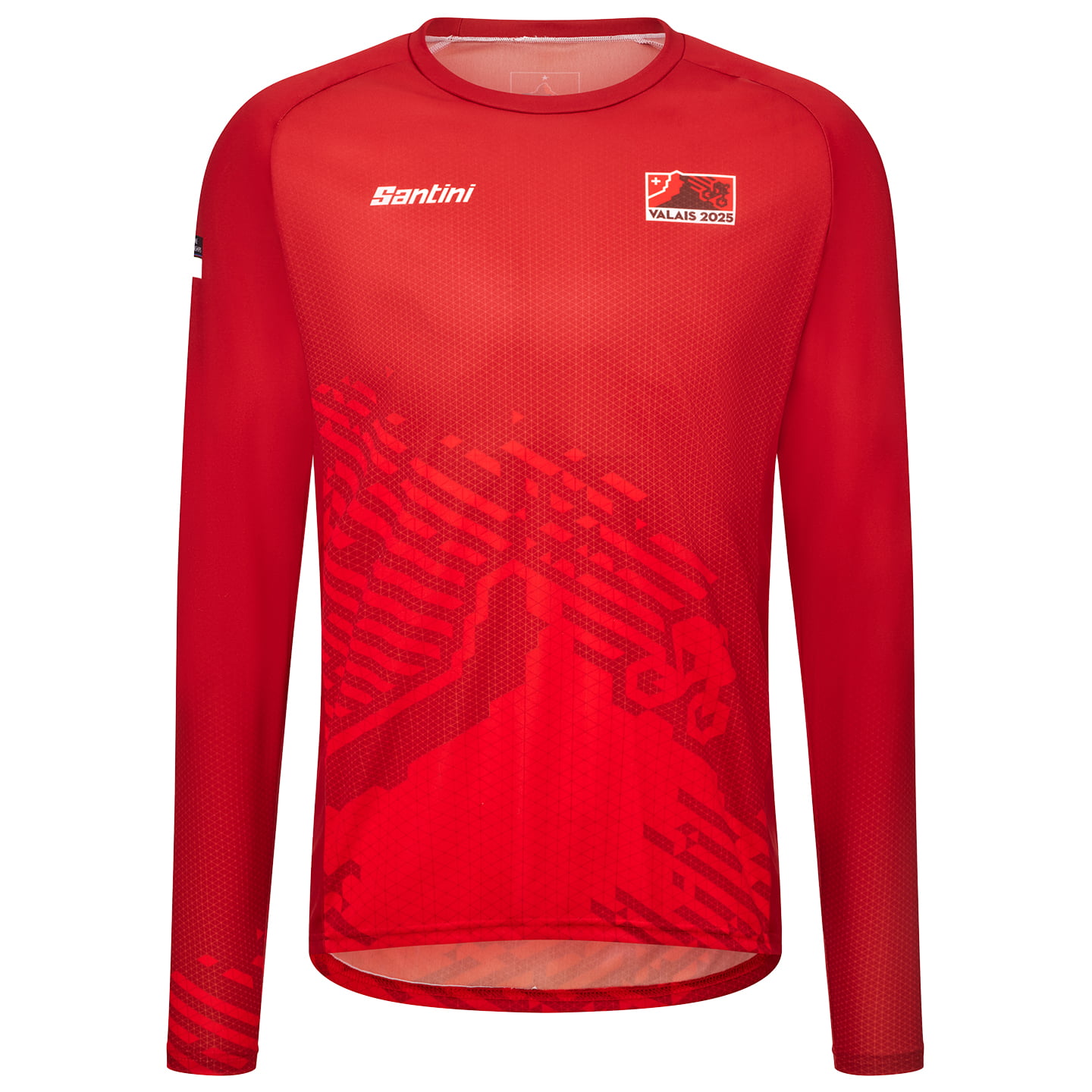 UCI MTB WORLD CHAMPIONSHIPS bike-shirt met lange mouwen Valais bikeshirt, voor
