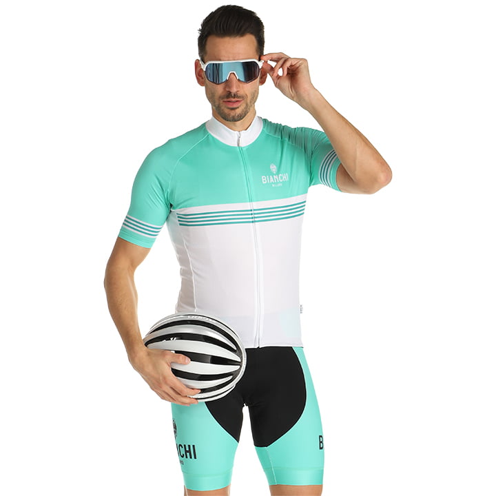 BIANCHI MILANO Prizzi Set (fietsshirt + fietsbroek) set (2 artikelen), voor here
