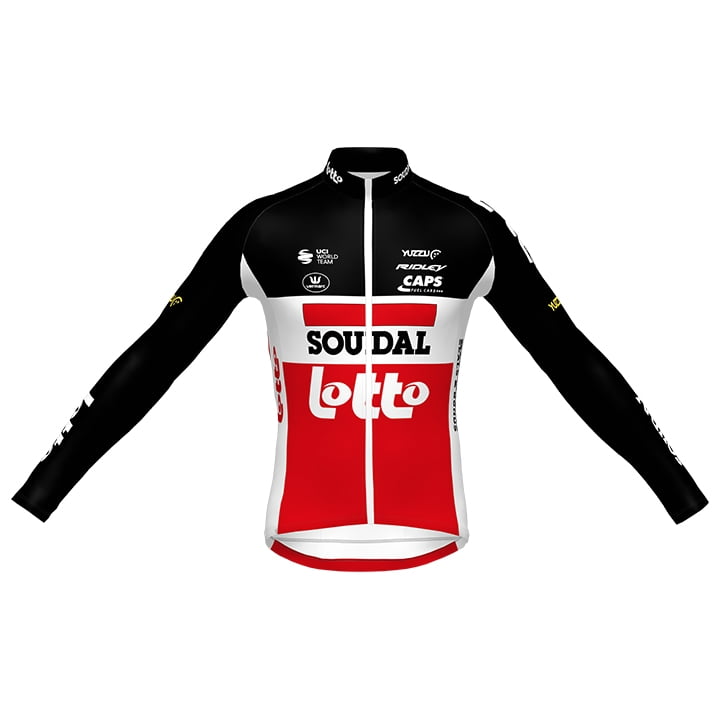 Lotto Soudal 2021 Long Sleeve Jersey Long Sleeve Jersey, for men, size L, Cycling shirt, Cycle clothing