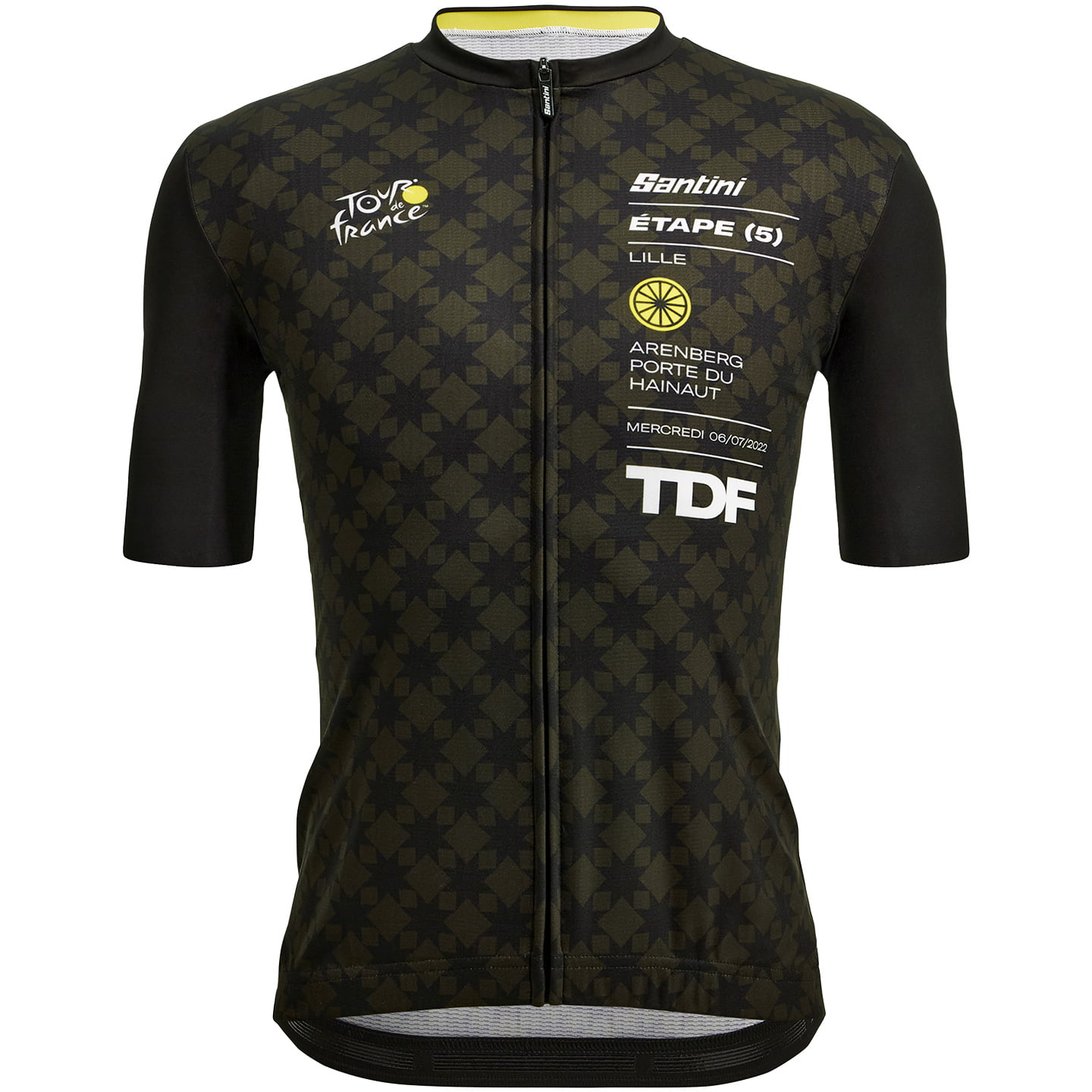 TOUR DE FRANCE Lille-Arenberg 2022 Short Sleeve Jersey, for men, size L, Cycling shirt, Cycle clothing