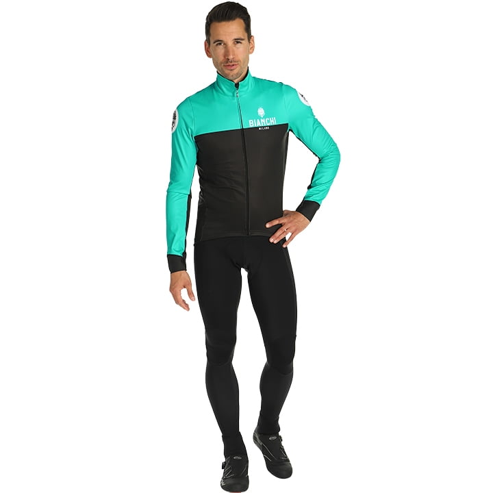 BIANCHI MILANO Delebio Set (winter fietsjack + lange koersbroek) set (2 artikele