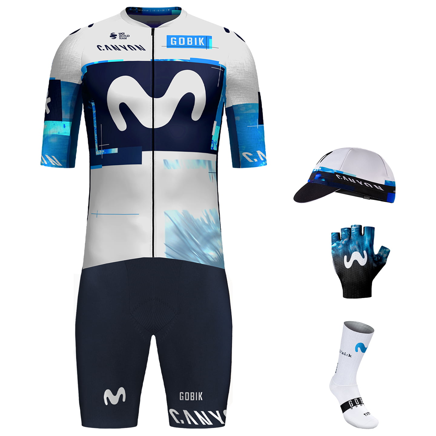 MOVISTAR TEAM Race 2025 Maxi-Set (5 stukken) maxiset (5 artikelen), voor heren,