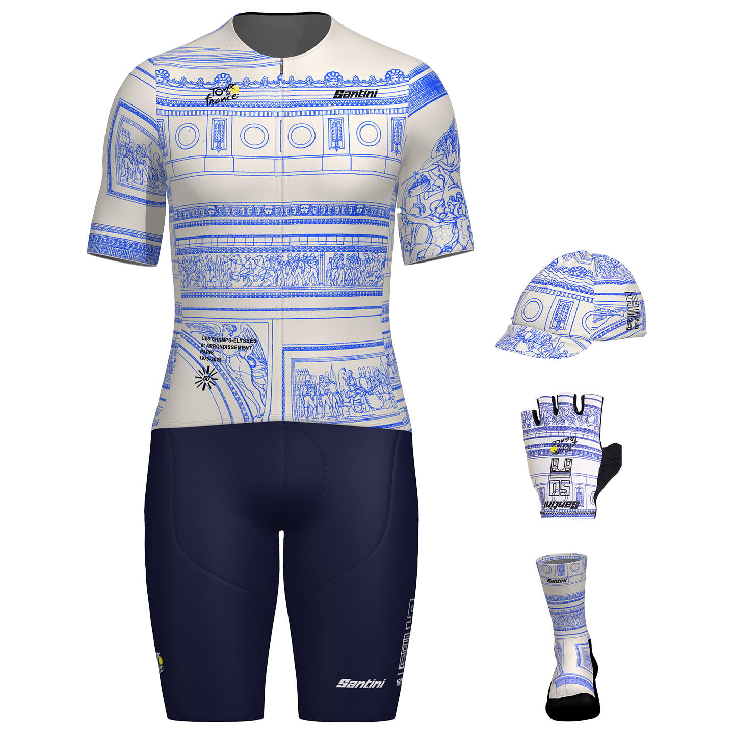 TOUR DE FRANCE Arc de Triomphe 2025 Maxi-Set (5 stukken) maxiset (5 artikelen),