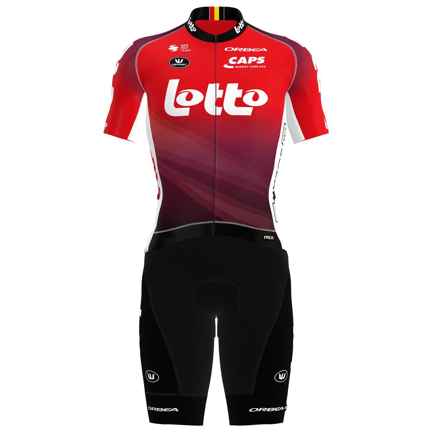 LOTTO Race 2025 Set (fietsshirt + fietsbroek) set (2 artikelen), voor heren,